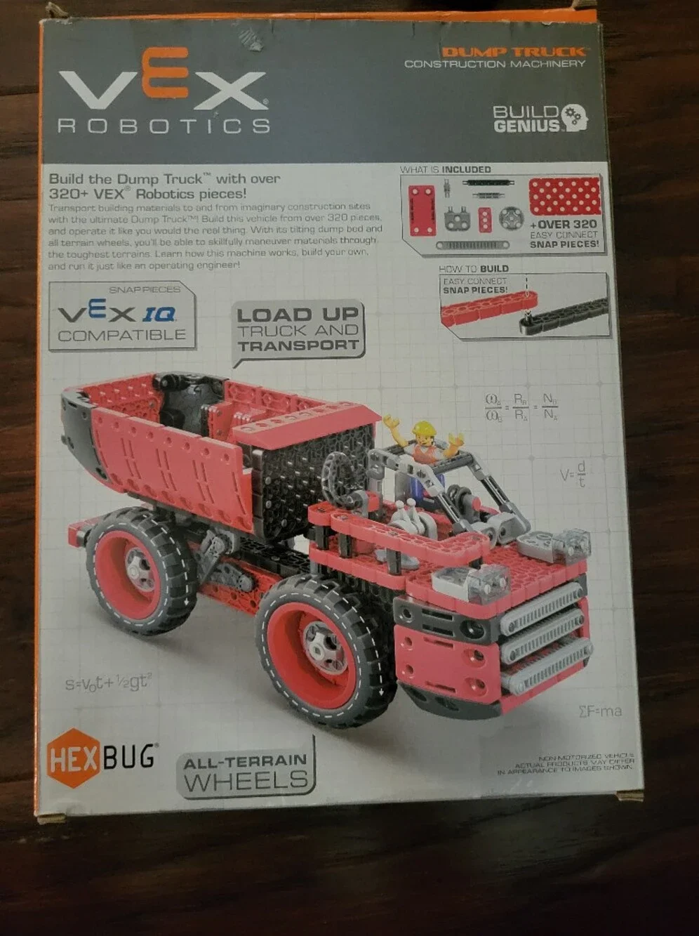 VEX Robotics Red Dump Truck Construction Kit STEM Kit
